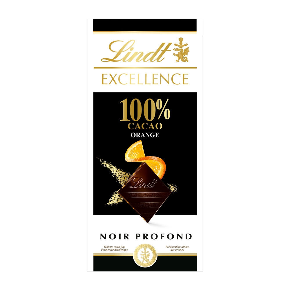 Lindt 瑞士蓮極醇系列香橙夾餡100%黑巧克力(50g) | 巧克力| Yahoo購物中心