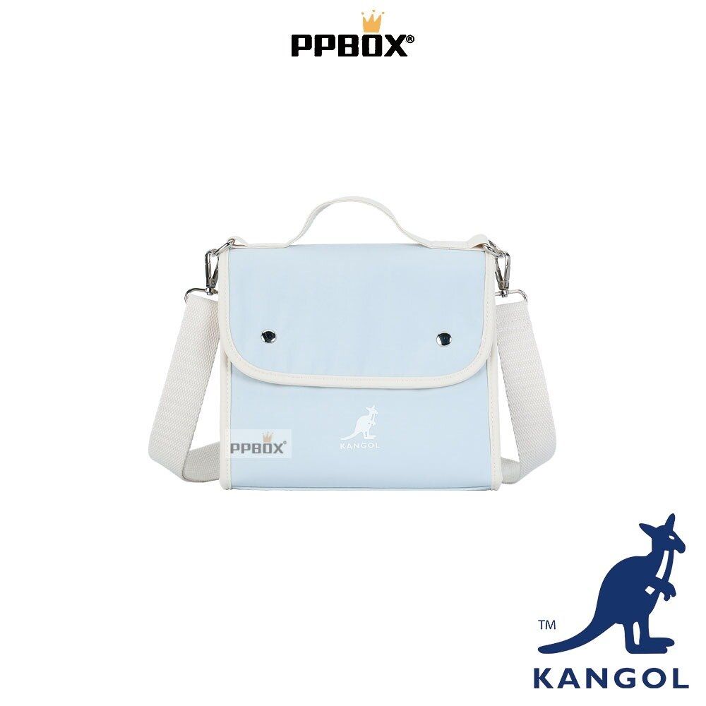KANGOL 馬卡龍蓋子小方包 附背帶 包包 【66251704】