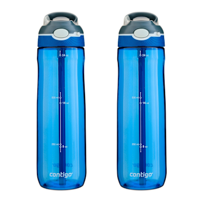 美國Contigo 買1送1_Tritan防漏冷水瓶709ml(台灣總代理 運動水瓶 水壺 吸嘴)