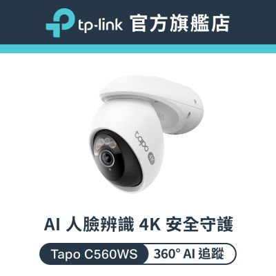 TP-Link 4K 800萬畫素 人臉辨識 AI偵測 360°攝影機 戶