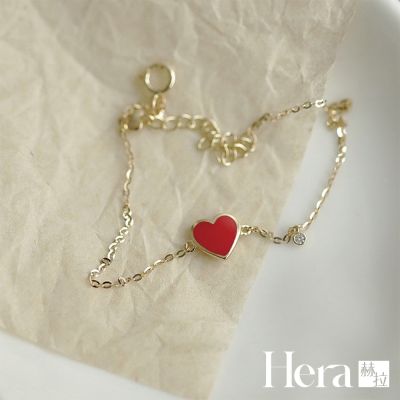 【HERA赫拉】紅心皇后精緻纖細手鍊 abn3