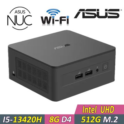 ASUS 華碩 NUC 13 PRO {YAIN5-007}迷你電腦(i5-13420H/8G D4/512G)(RNUC13ANHH500009I)
