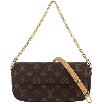 LOUIS VUITTON路易威登 Louis Vuitton LV路易威登 M81911 Ivy Monogram 老花帆布兩用金鏈手拿/肩背包