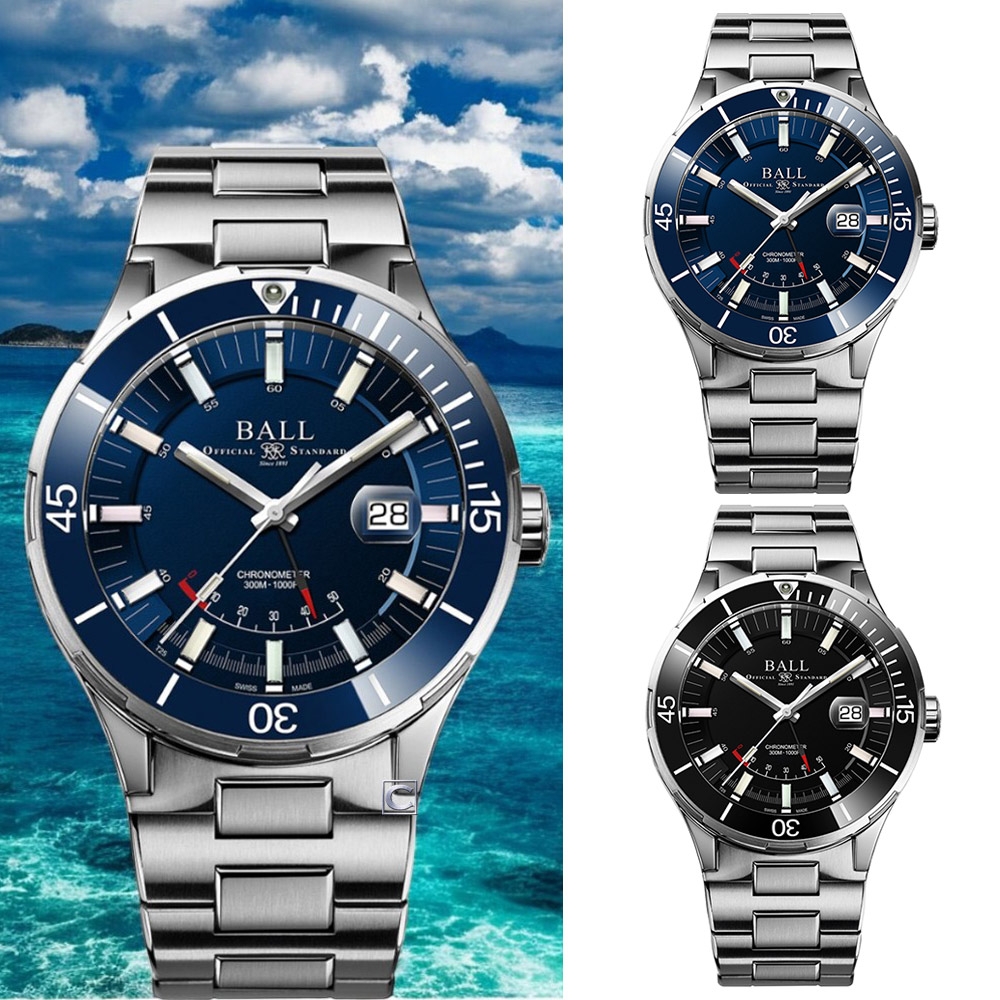 BALL watch 波爾錶 天文台認證機械錶 DP3306A-S3CJ-GR.DP3306A-S1CJ-BKR.DP3306A-S2CJ-BER/43mm