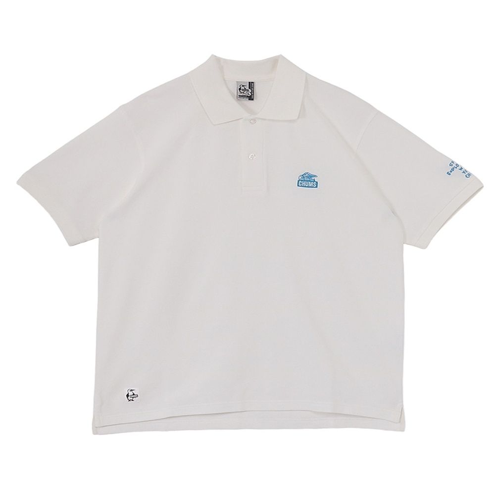 CHUMS Space Booby Polo ShirtPOLO 男 短袖上衣 白色 CH021260W001