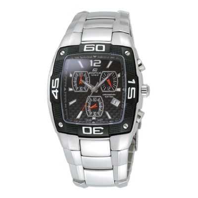 CASIO EDIFICE系列 時尚三眼賽車錶-黑-EF-515D-1AVDF