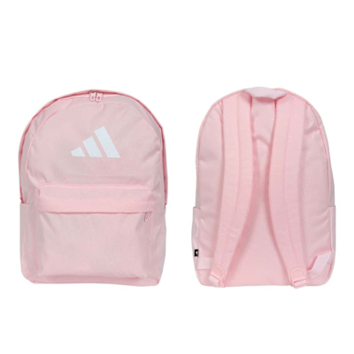ADIDAS 大型後背包-雙肩包 肩背包 旅行包 愛迪達 IS7056 粉紅白