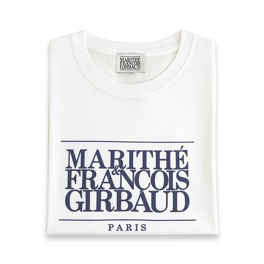 (女款短版)MARITHÉ FRANÇOIS GIRBAUD MFG 女款短版T恤 短袖上衣 短T 多色任選 (白色)