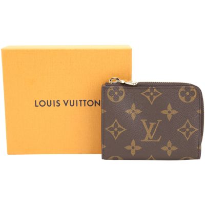 LOUIS VUITTON路易威登 Louis Vuitton LV路易威登 M83476 Noa L型老花拉鍊鈔層短夾(咖啡色)
