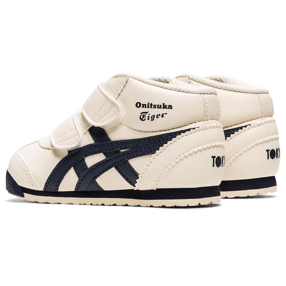 Onitsuka Tiger】鬼塚虎米底墨藍虎爪紋MEXICO Mid Runner 小童鞋