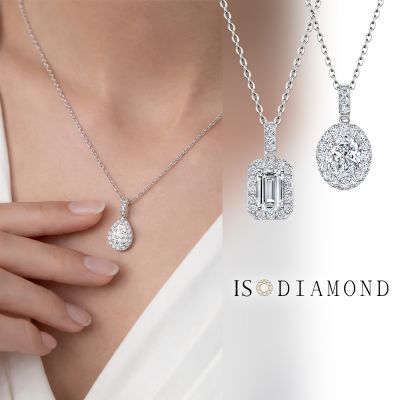 IS DIAMOND IGI 2克拉鉑金台 D/ VS1 華麗滿鑽 鑽石項鍊 花式車工 任選 (培育鑽石)