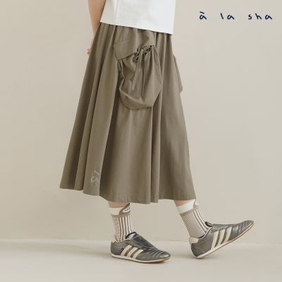 a la sha 口袋Q咪躲貓貓長裙