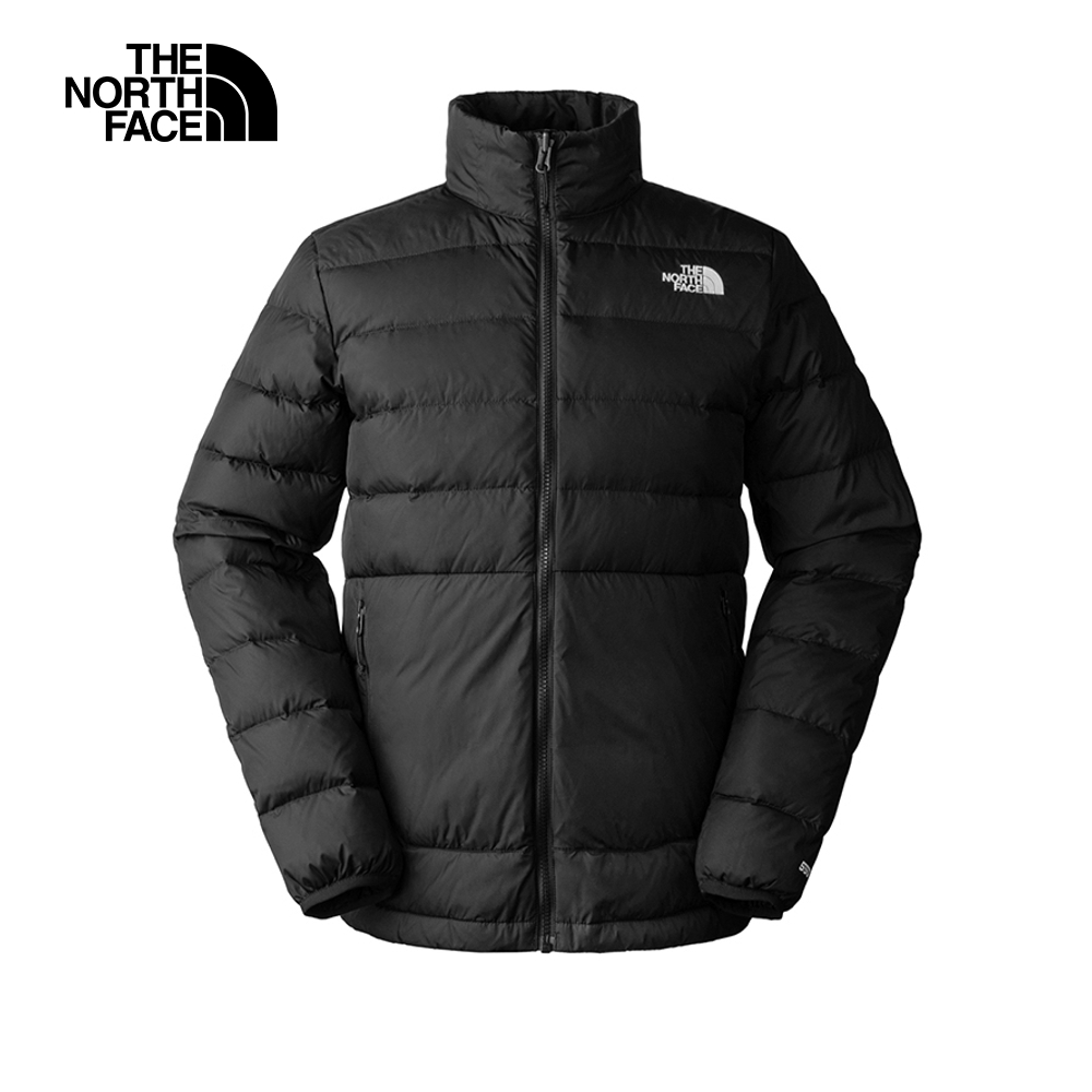 The North Face 官方旗艦】北面男款綠黑拼接DryVent防水透氣連帽