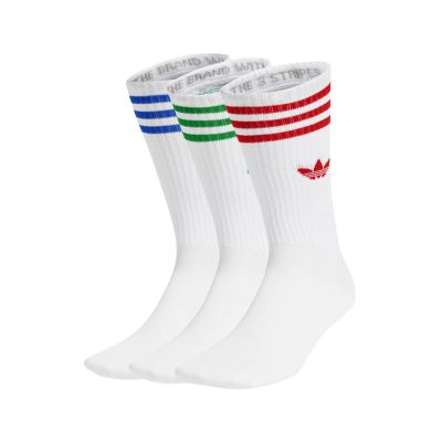 adidas 休閒襪 High Crew Socks 白 條紋 穿搭 中筒 長襪 襪子 愛迪達 3雙入 JJ1984