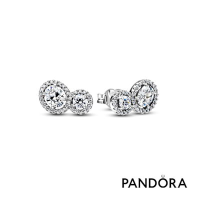 【Pandora官方直營】無限偏愛鑲邊耳環