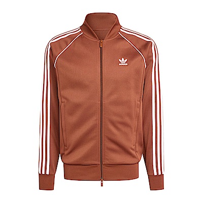 Adidas SST TT IY9855 男 立領 外套 運動 復古 經典 三葉草 休閒 修身 拉鍊口袋 棕
