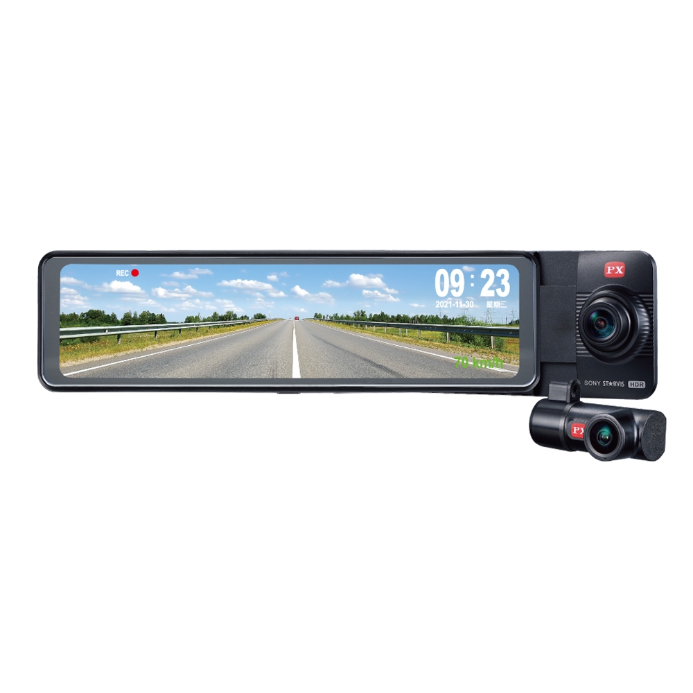 PX大通前後雙鏡頭電子後視鏡行車記錄器 HR9 PRO | 後視鏡型 | Yahoo購物中心