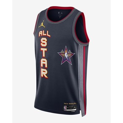 NIKE NBA 耐吉 全明星 速乾 球衣-藍紅色 ASW MNK DF SWMN JSY T2 B25-FZ6807419