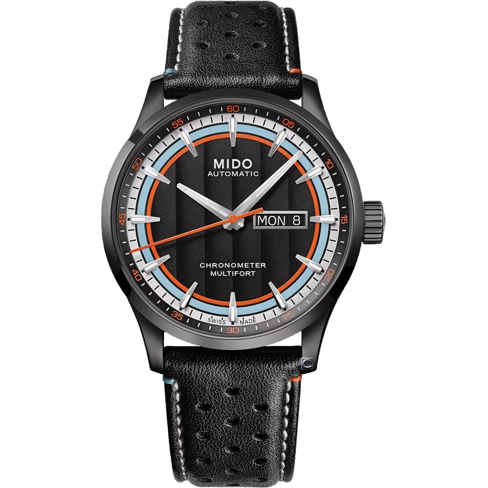 MIDO美度Multifort 先鋒系列天文台賽車套組-42mm黑M0384313605100