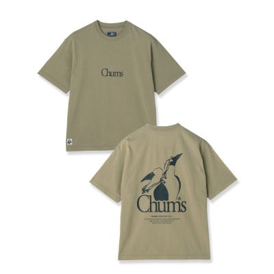 CHUMS Booby Bird Twins T-Shirt 男 短袖上衣 淺灰綠 CH012722M076