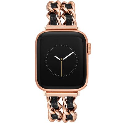 STEVE MADDEN Apple Watch 錶帶-黃金色雙鍊編織時尚錶帶(不含手錶）