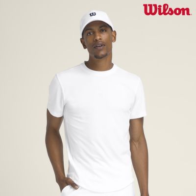 【Wilson威爾森】Everyday Performance Tee 男款 服飾 短袖T恤 白色