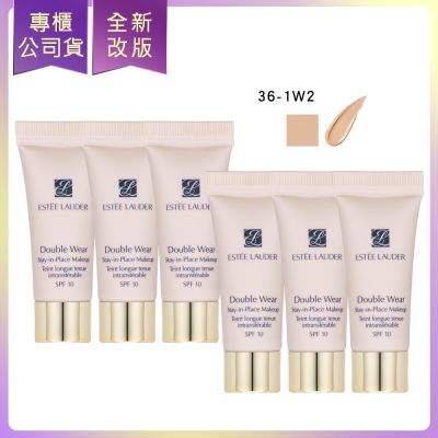 EsteeLauder雅詩蘭黛 ESTEE LAUDER雅詩蘭黛 粉持久完美持妝粉底【#36-1W2】 5ml*6(公司貨)