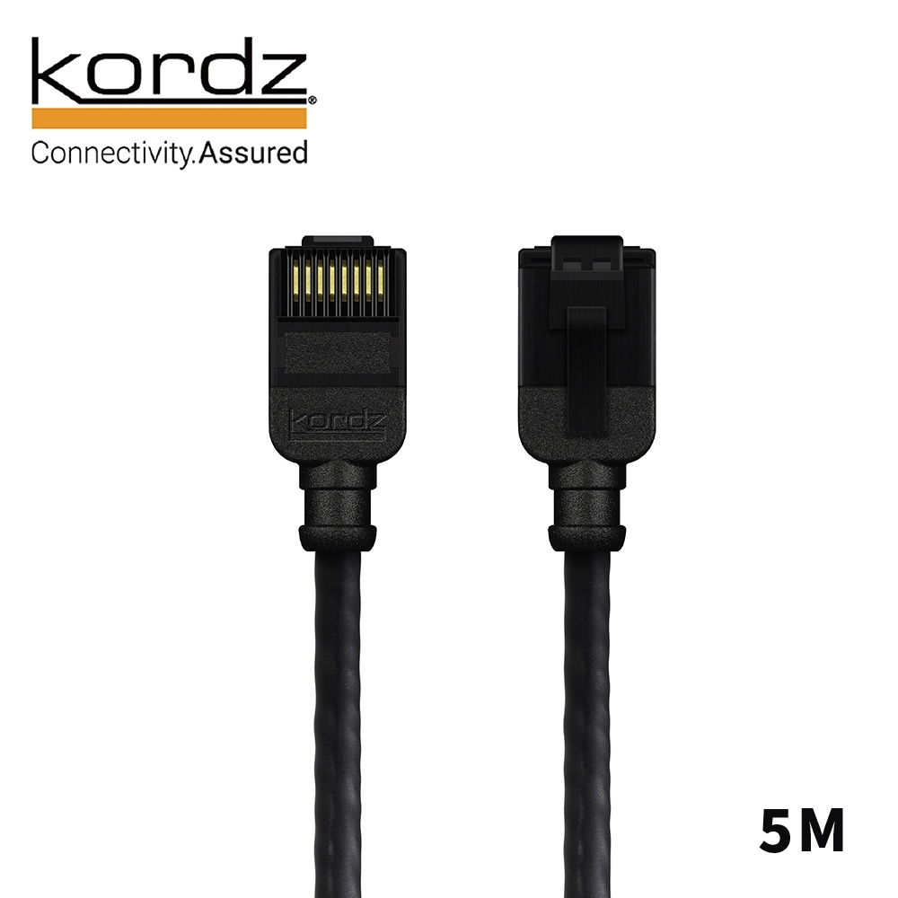 【Kordz】 PRO CAT6 28AWG 極細 高速 網路線 黑 5M