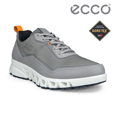 ECCO MULTI-VENT M 翱翔城市戶外防水運動休閒鞋 男鞋 鴿子灰/橙色