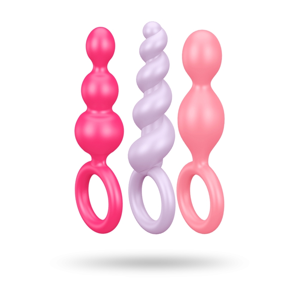 跳蛋 按摩器 自慰蛋 情趣 情趣用品 成人用品 【 德國Satisfyer 】 Booty Call後庭拉珠 (3入)