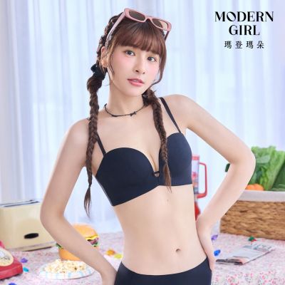 瑪登瑪朵 QQ雲 無鋼圈紓壓無痕內衣 M-XXL(黑)