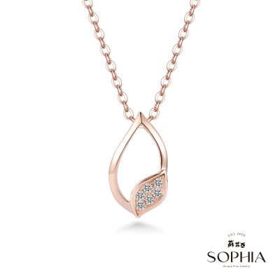 SOPHIA 蘇菲亞珠寶 - 淬光 14K玫瑰金 鑽石項墜