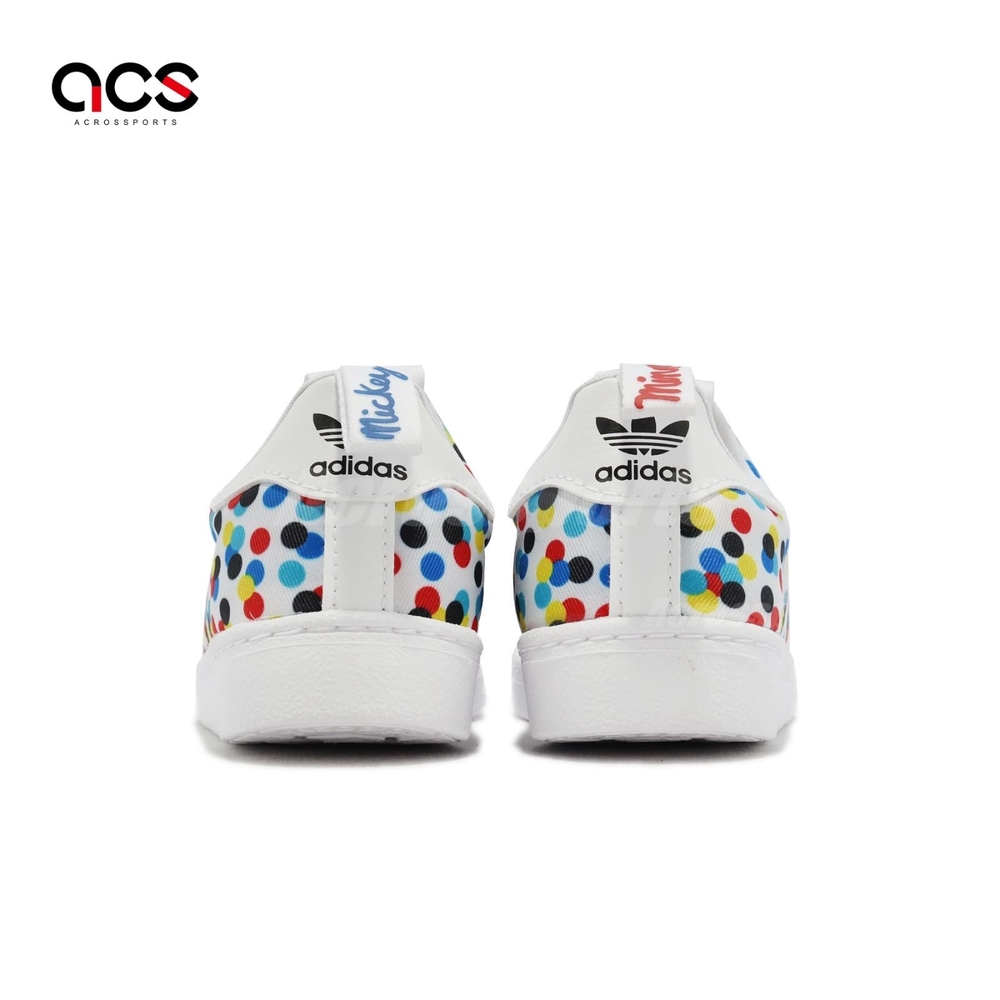 Disney X adidas Superatar 360 C 童鞋中童小朋友聯名點點白