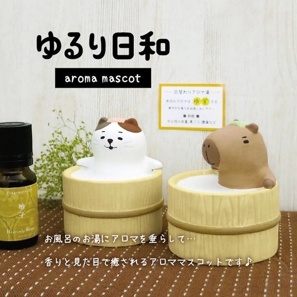 台隆手創館 日本DECOLE香氛小幫手/擴香石/聖誕禮物(花貓/柴犬/猴子/茶道水獺) | 桌巾/桌墊 | Yahoo購物中心