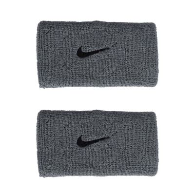 NIKE SWOOSH CLASSIC加長腕帶-一雙入 運動護腕 籃球 網球 N1012406005OS 鐵灰黑