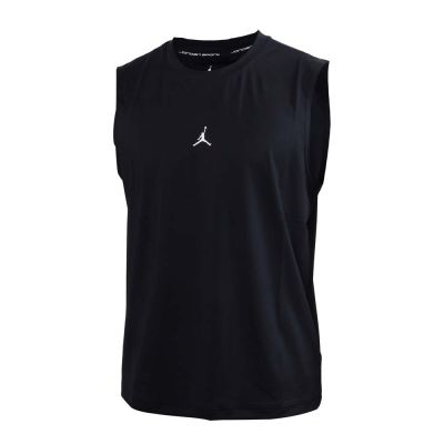 NIKE 男JORDAN運動背心-DRI-FIT 上衣 休閒 慢跑 訓練 喬丹 IF0890-010 黑白