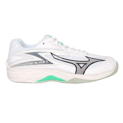 MIZUNO THUNDER BLADE Z 女排球鞋-運動 休閒 美津濃 V1GA237016 白黑綠