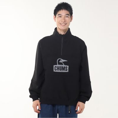 CHUMS Kearns Panel Half Zip Top 男 半開襟上衣 黑色 CH001509K001