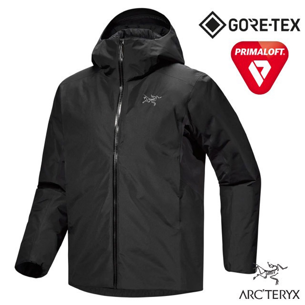 ARCTERYX 始祖鳥】男Solano Down Hoody 防水防風透氣保暖羽絨連帽外套.夾克_X000008500 黑| 防曬外套|  Yahoo購物中心