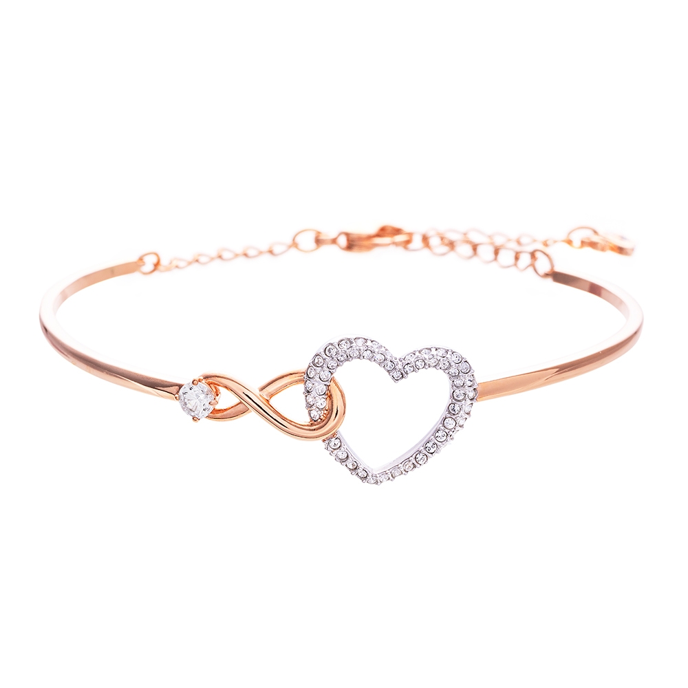 SWAROVSKI 施華洛世奇 Infinity Heart 水晶手鐲