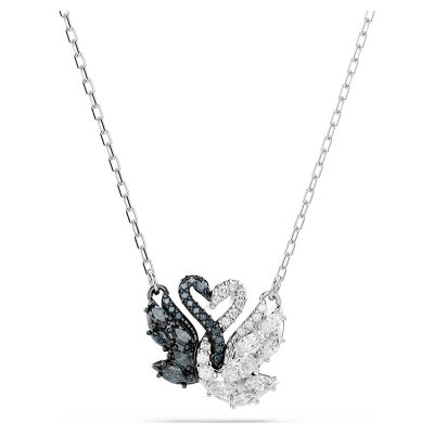 SWAROVSKI 施華洛世奇 Swan 黑白天鵝 愛與美水晶項鍊 寵愛媽媽 送禮推薦 5705721