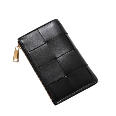 BOTTEGA VENETA 寶緹嘉 BV Cassette Medium Bi-Fold 對折 零錢包 卡夾 中夾 皮夾 短夾 黑色 750262