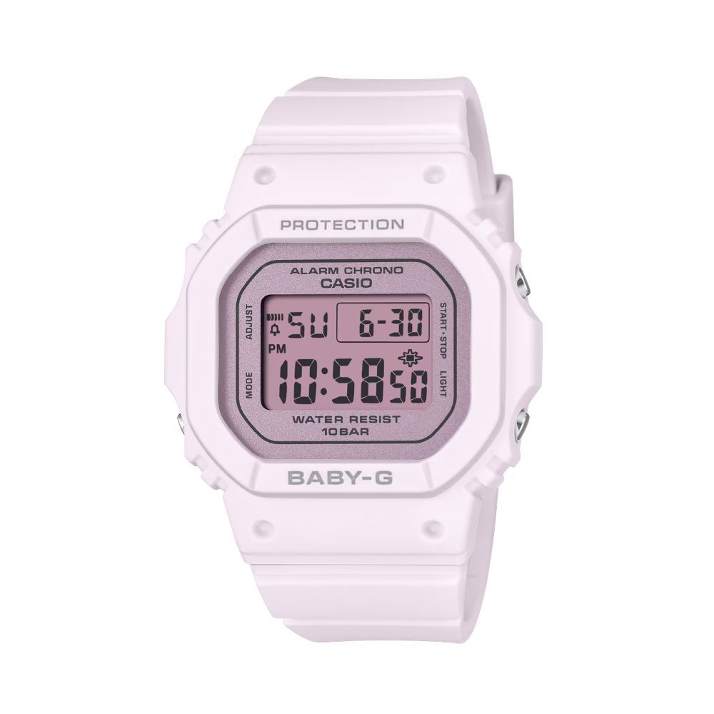 CASIO卡西歐 BABY-G 芭蕾風 優雅光澤 奢華質感 電子錶款 粉 BGD-565SC-4B_37.9mm