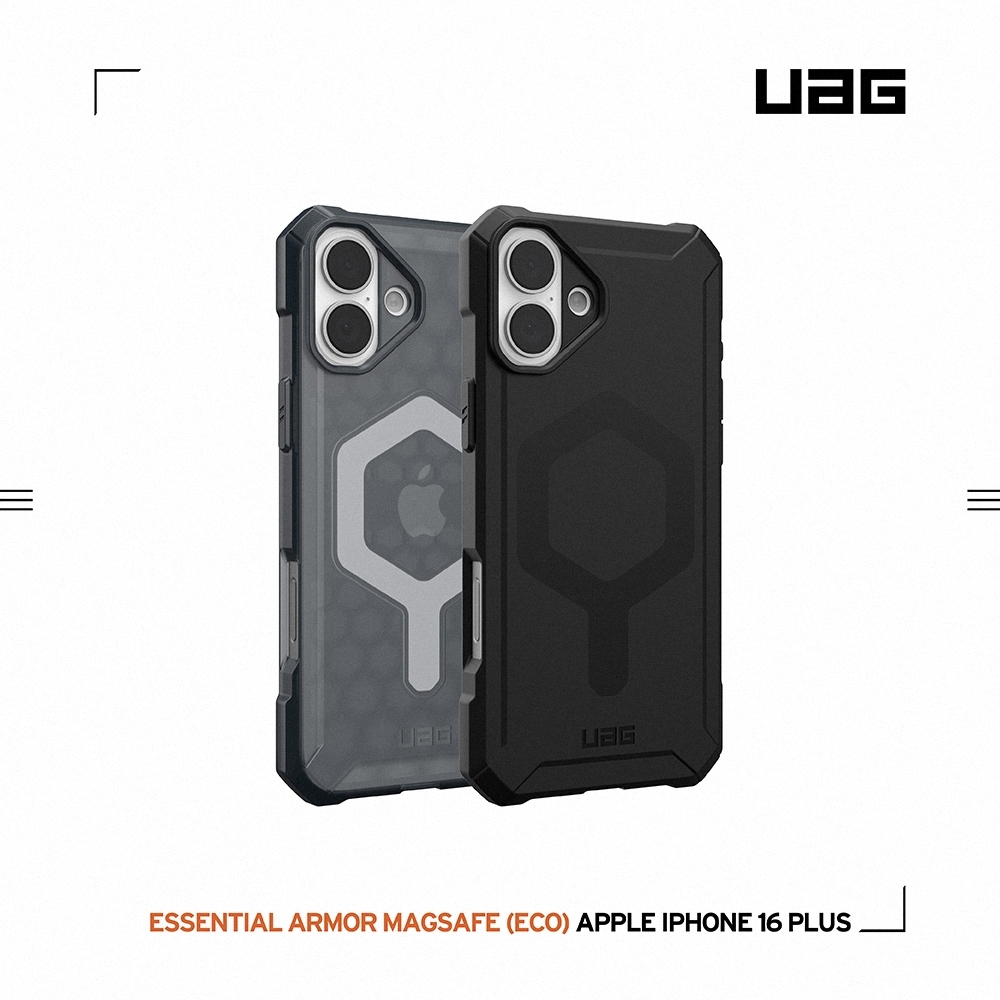UAG iPhone 16 Plus 磁吸耐衝擊輕量保護殼-黑 (支援MagSafe)