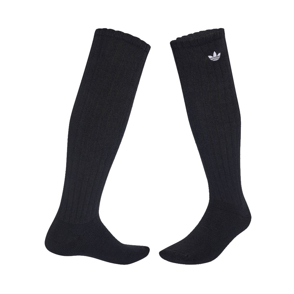 【Adidas 愛迪達】SL H K SOCKS 1P 基本款長襪 及膝襪 男女 A-KR1605 B-KR1606 (B 款-KR1606)