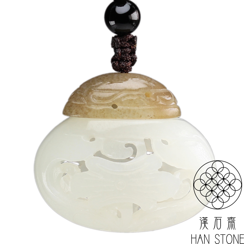 【新入荷】天然玉石和田玉糖料　立体彫刻バングル　梅花　内径約58.4mm鑑定書付 一日三秋】14Kgf × 和田玉バングル | Jmei