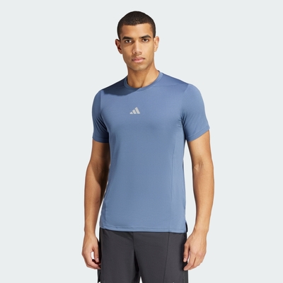 adidas 愛迪達 上衣 男款 短袖上衣 運動 D4T HR TEE 藍 IS3741