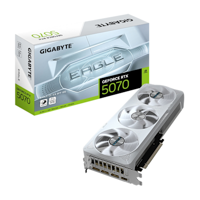 (下單再折) 技嘉Gigabyte GeForce RTX 5070 EAGLE OC ICE SFF 12G 顯示卡 GV-N5070EAGLEOC ICE-12GD