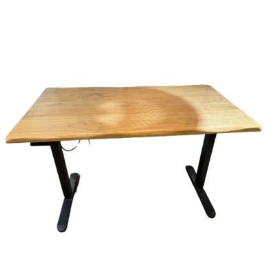 MGSHOP電動桌120x70x5cm 隱藏款雙機芯D12 電動升降桌 松木實木桌(120x70x5cm /D12