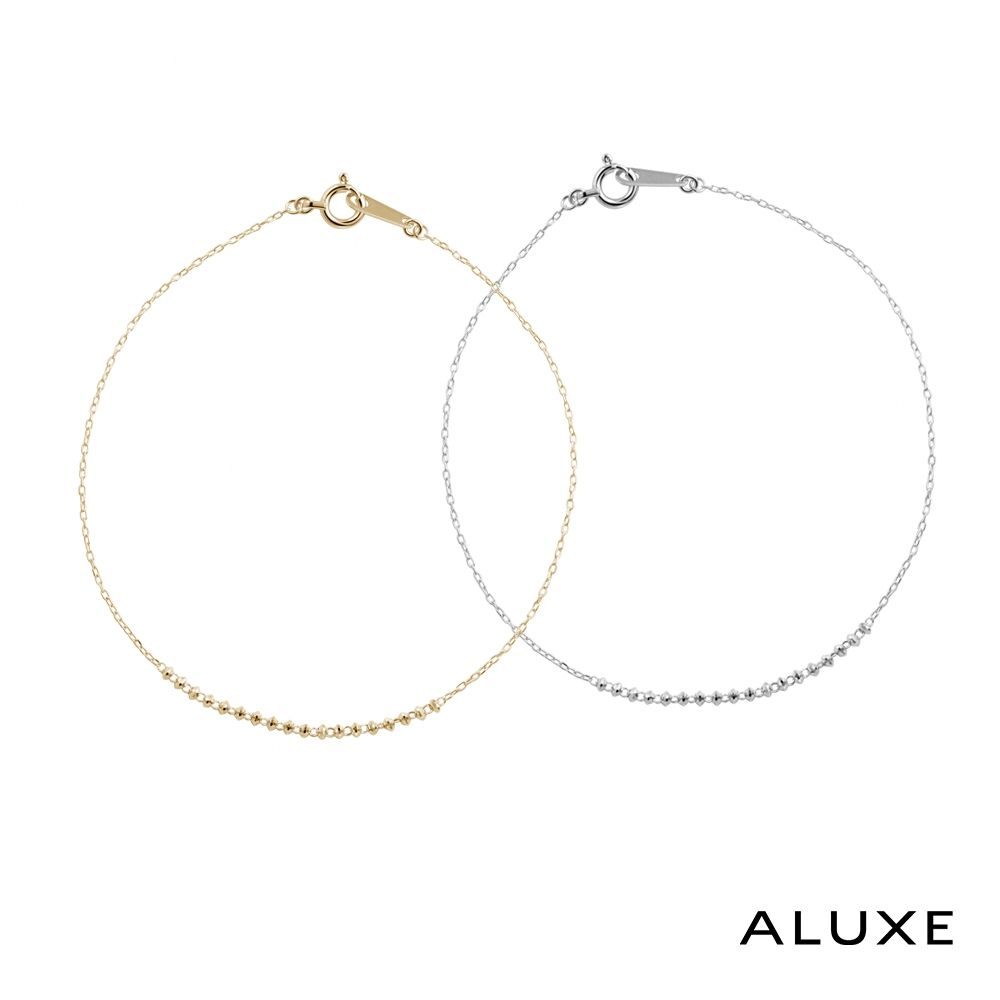 ALUXE 亞立詩 18K金 K金手鍊 無限星輝 BR0190